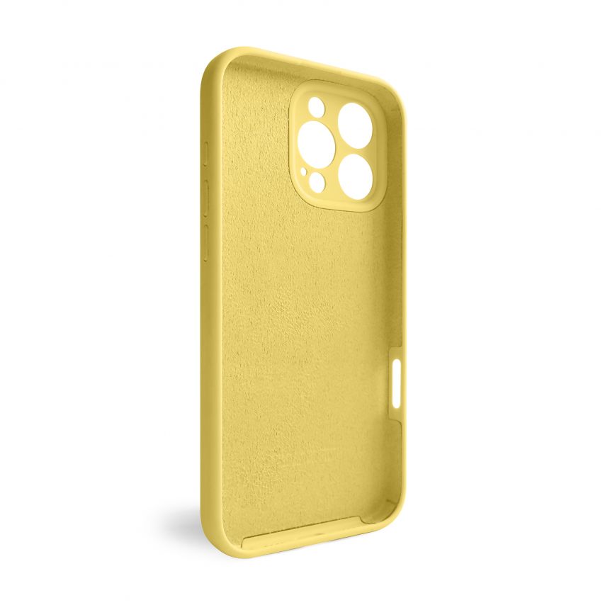 Hülle Full Silicone für Apple iPhone 16 Pro Max yellow (04) (ohne Logo)