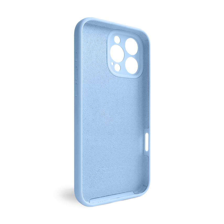 Hülle Full Silicone für Apple iPhone 16 Pro Max light blue (05) (ohne Logo)