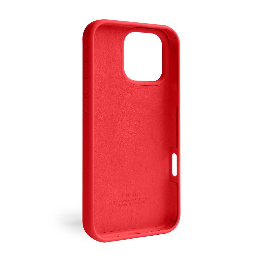 Hülle Full Silicone für Apple iPhone 16 Pro Max rot (14) (ohne Logo)