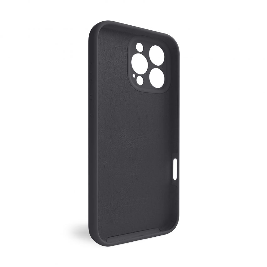 Hülle Full Silicone für Apple iPhone 16 Pro Max dark grey (15) (ohne Logo)