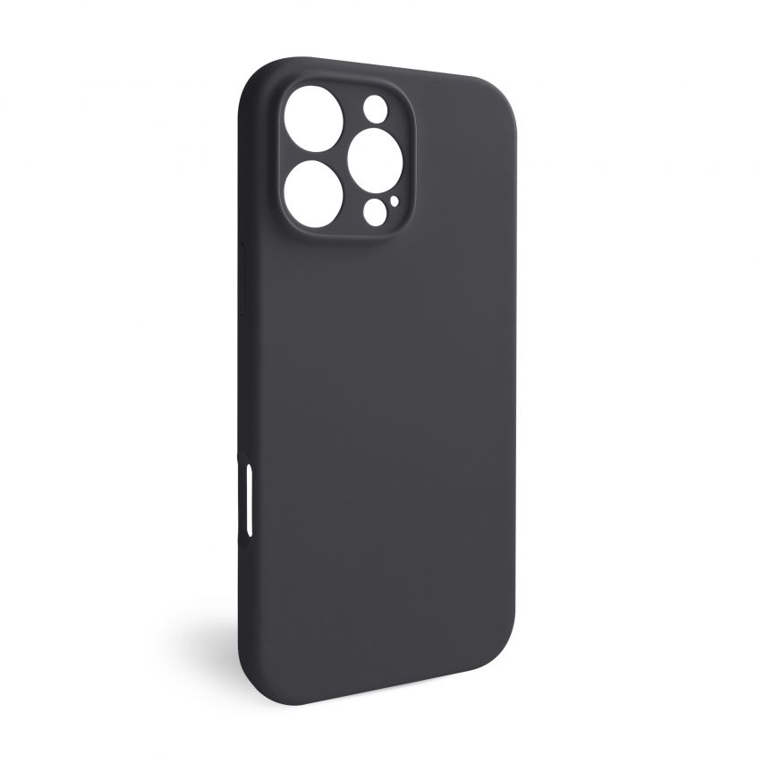 Hülle Full Silicone für Apple iPhone 16 Pro Max dark grey (15) (ohne Logo)