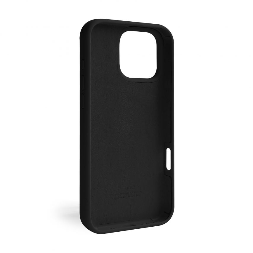 Case Full Silicone for Apple iPhone 16 Pro Max black (18) (without logo)