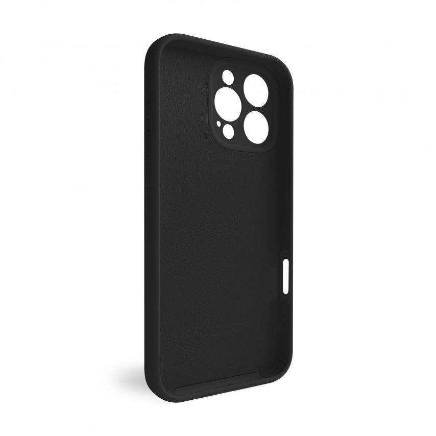 Hülle Full Silicone für Apple iPhone 16 Pro Max black (18) (ohne Logo)