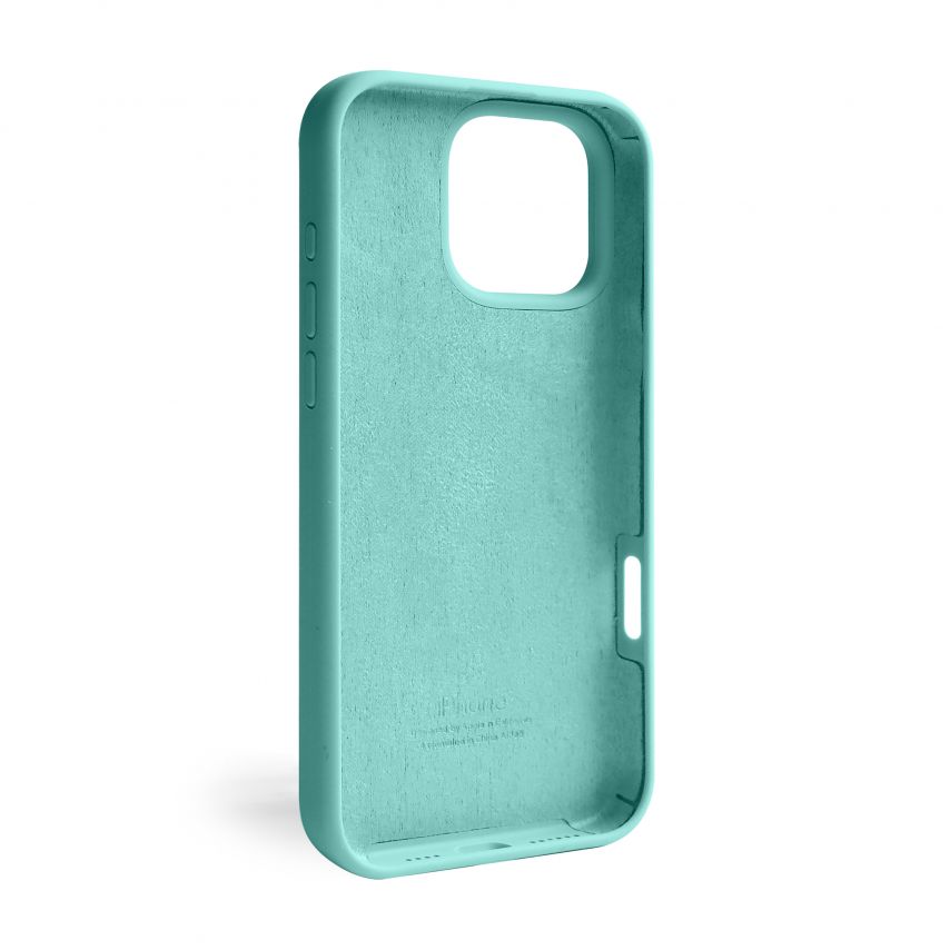 Hülle Full Silicone für Apple iPhone 16 Pro Max eisblau (21) (ohne Logo)