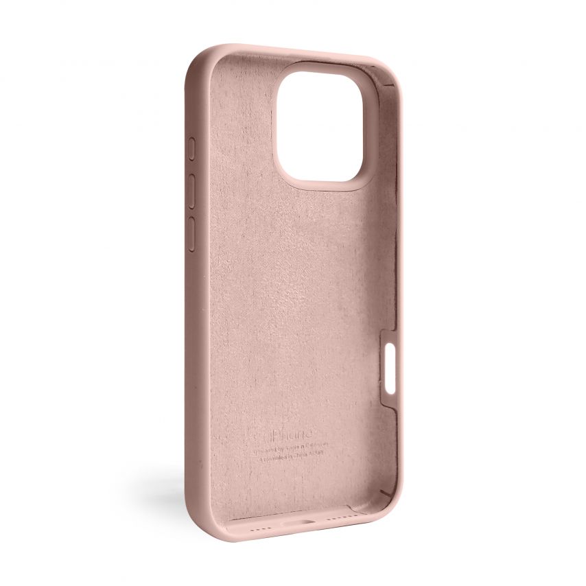 Hülle Full Silicone für Apple iPhone 16 Pro Max rosa sand (19) (ohne Logo)