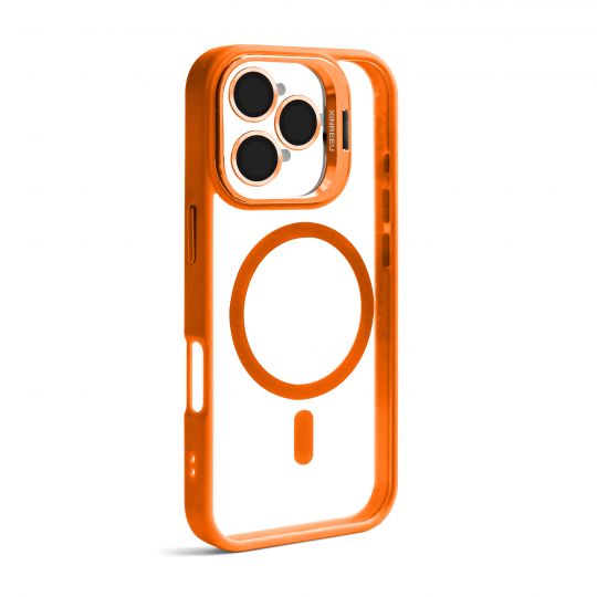 Case with MagSafe for Apple iPhone 16 Pro with stand and camera protection orange (07) - Buy for 5.90 € in Germany