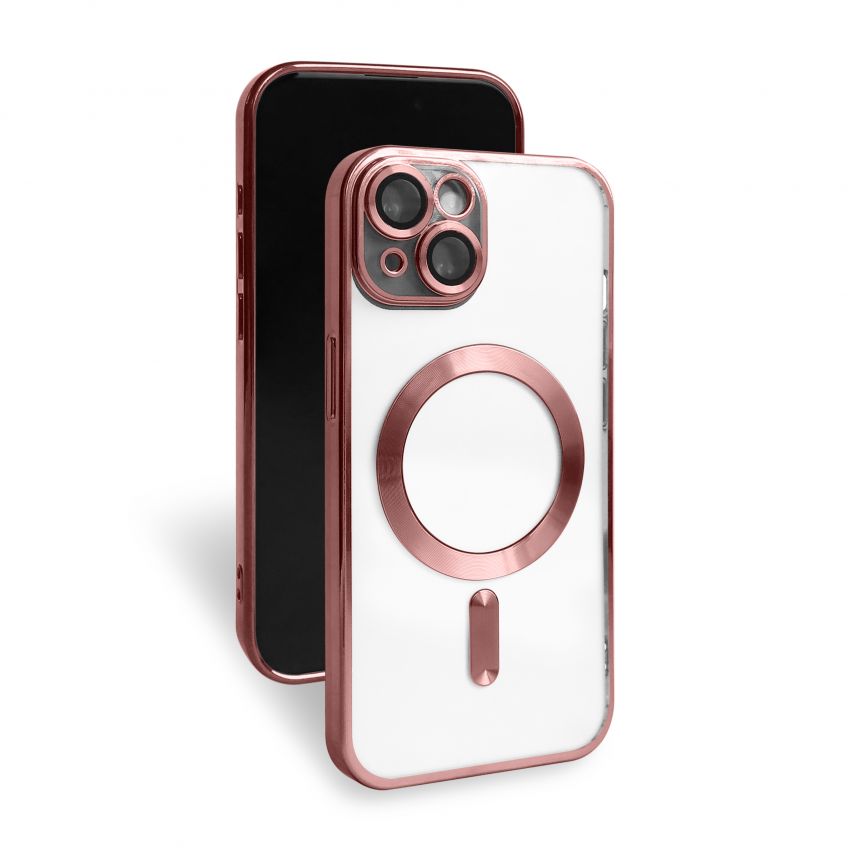 Hülle mit MagSafe für Apple iPhone 16 rose gold (06)