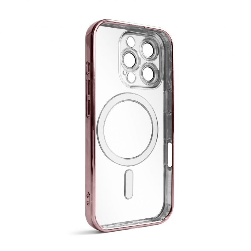 Coque avec MagSafe pour Apple iPhone 16 Pro rose d'or (06)