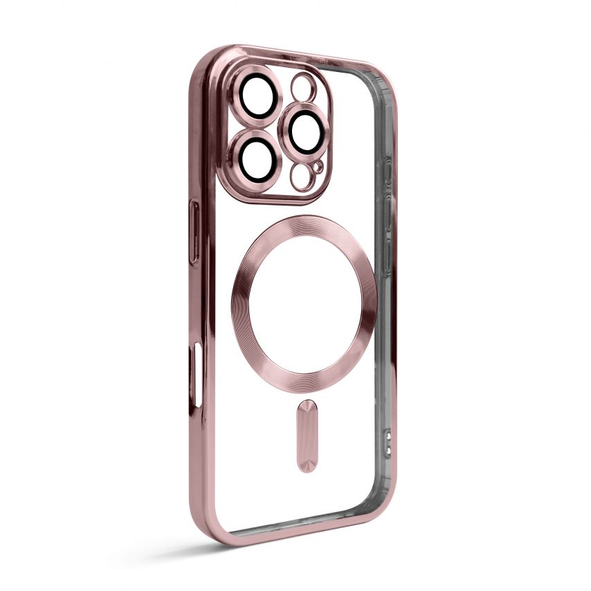Coque avec MagSafe pour Apple iPhone 16 Pro rose d'or (06)