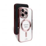 Coque avec MagSafe pour Apple iPhone 16 Pro rose d'or (06)