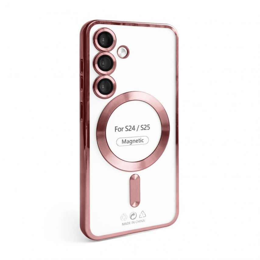 Case with MagSafe for Samsung Galaxy S24/S921 (2024), S25/S931 (2025) rose gold (06)