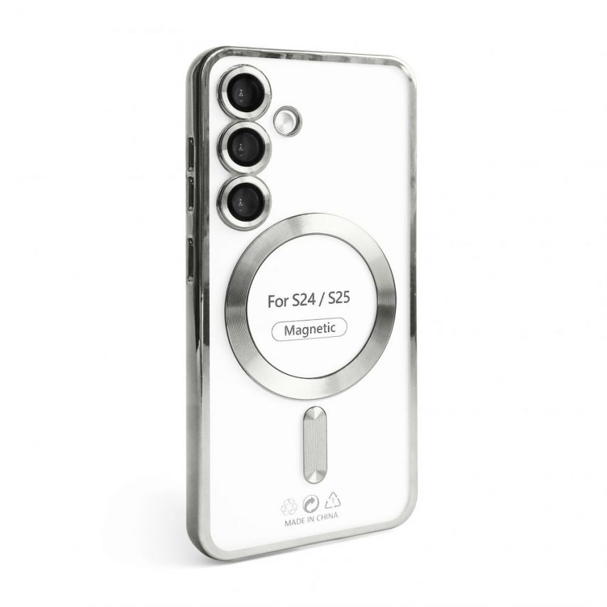 Case with MagSafe for Samsung Galaxy S24/S921 (2024), S25/S931 (2025) silver (10)
