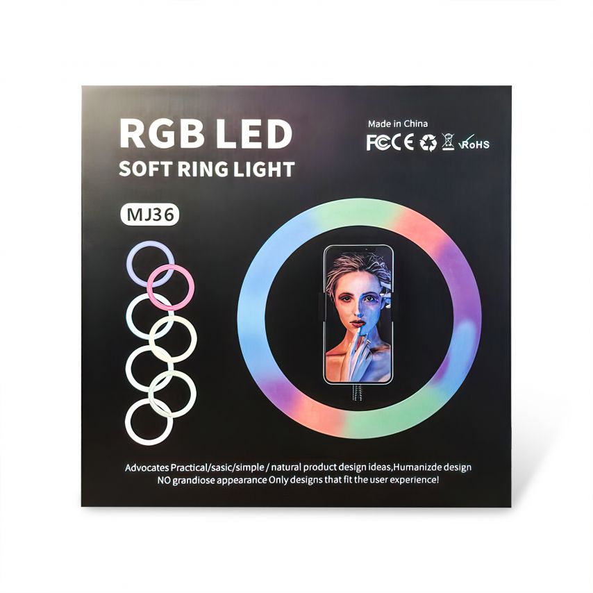 Ring Light RGB МJ36 (36cm) + floor stand (2,1m)