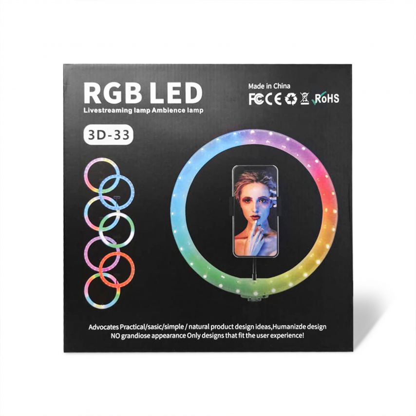 Ring Light RGB RD-33 Crystal (33cm) + floor stand (2,1m)