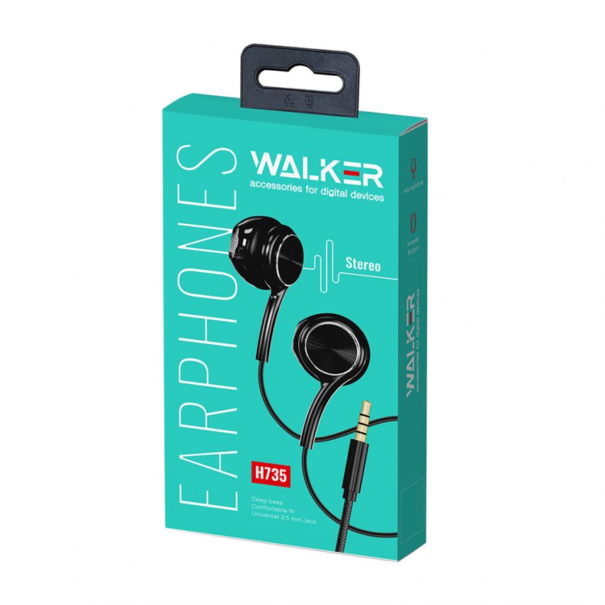 Earphones WALKER H735 red