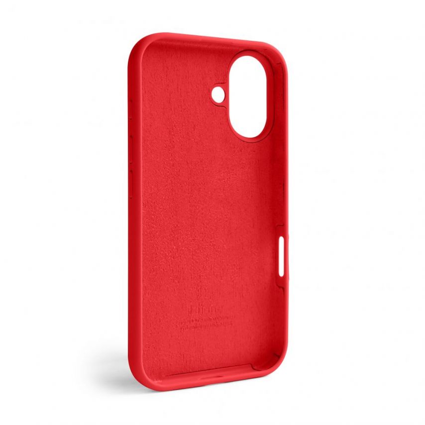 Case Full Silicone for Apple iPhone 16 red (14) (without logo)