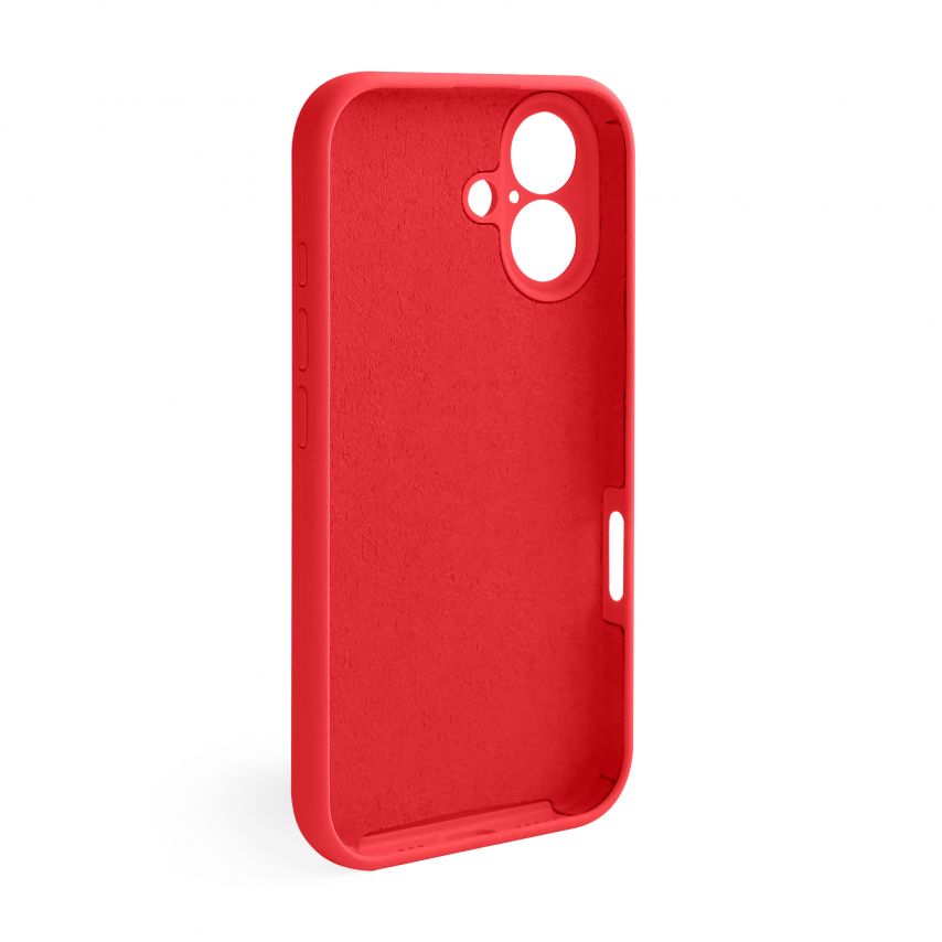 Case Full Silicone for Apple iPhone 16 red (14) (without logo)