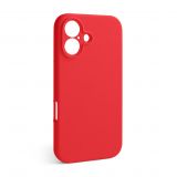 Case Full Silicone for Apple iPhone 16 red (14) (without logo)