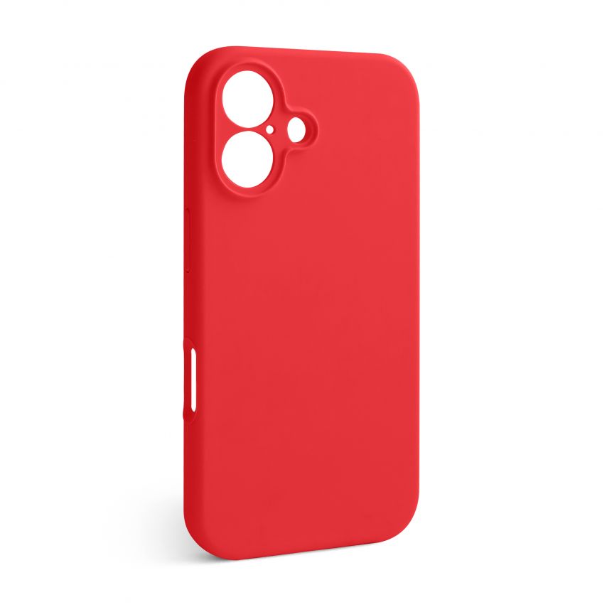 Case Full Silicone for Apple iPhone 16 red (14) (without logo)