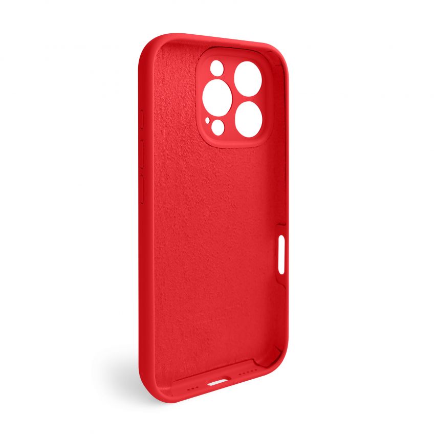 Case Full Silicone for Apple iPhone 16 Pro red (14) (without logo)