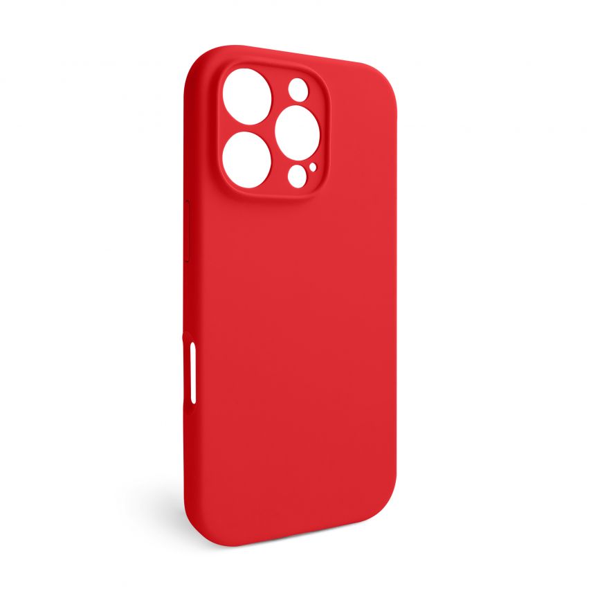Case Full Silicone for Apple iPhone 16 Pro red (14) (without logo)