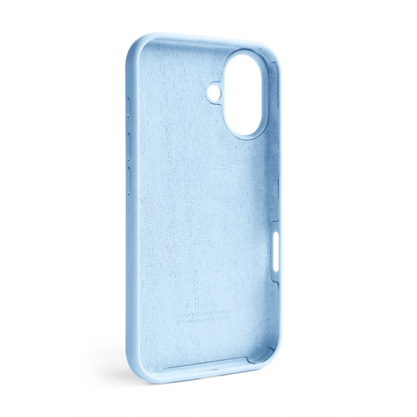 Case Full Silicone for Apple iPhone 16 sky blue (58) (without logo)