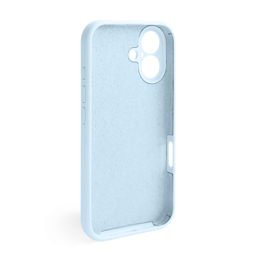Case Full Silicone for Apple iPhone 16 sky blue (58) (without logo)