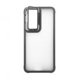 Case for Samsung Galaxy S24FE 5G/S721 (2024) with stand and camera protection light grey (6)