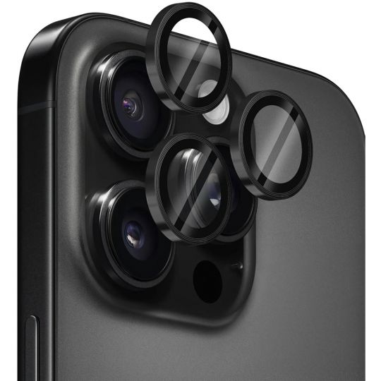 Vitre de protection caméra CD LINE pour Apple iPhone 16 noir