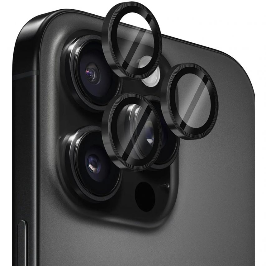 Vitre de protection caméra CD LINE pour Apple iPhone 16 noir