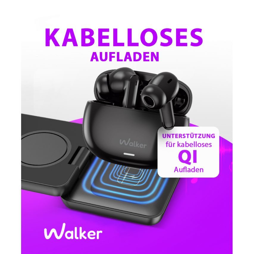 Bluetooth Headphones WALKER WTS-67 ANC+ENC white