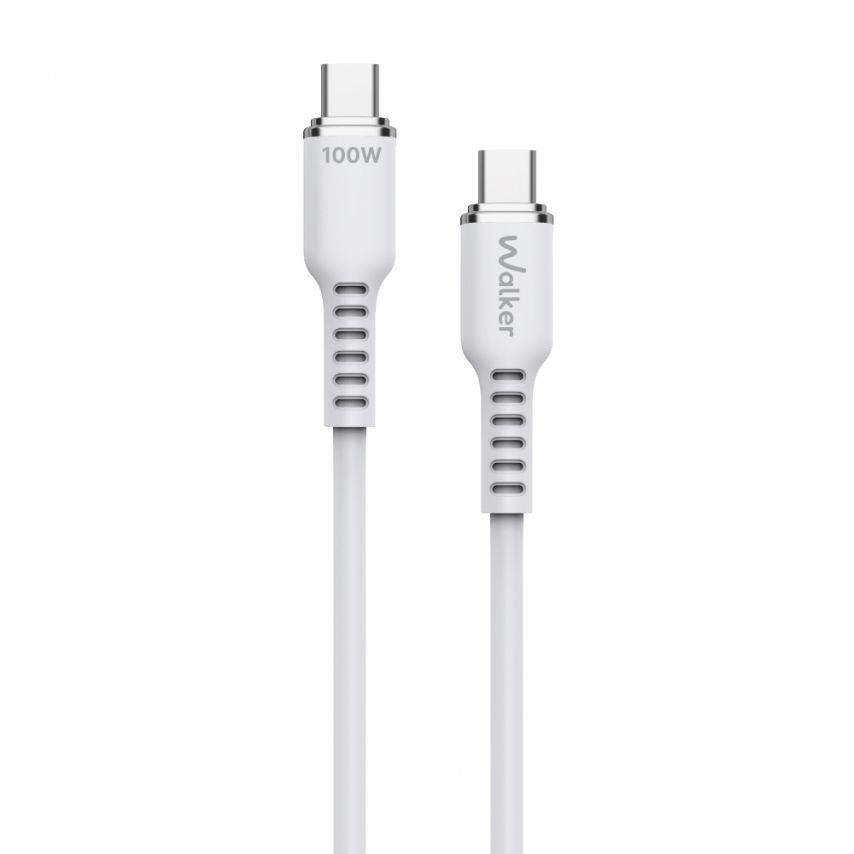 Kabel WALKER C795 Type-C - Type-C 100W weiß
