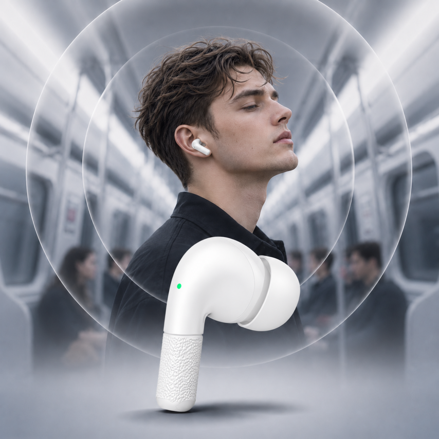 Bluetooth Earphones WALKER WTS-39 ENC white