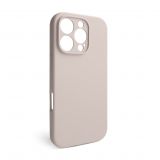 Coque Full Silicone pour Apple iPhone 16 Pro gris rose (73) avec protection de caméra (sans logo)