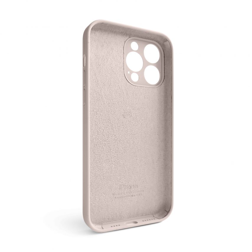 Case Full Silicone for Apple iPhone 15 Pro grey pink (73) with camera protection (without logo)