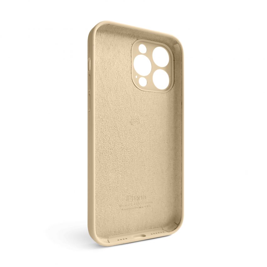 Case Full Silicone for Apple iPhone 15 Pro desert gold (76) with camera protection (without logo)