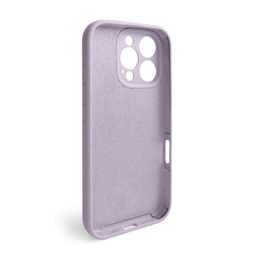 Coque Full Silicone pour Apple iPhone 16 Pro lilas violet (72) avec protection de caméra (sans logo)