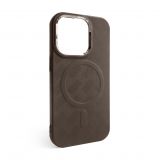 Texturierte Hülle mit MagSafe für Apple iPhone 15 Pro Max brown (02)