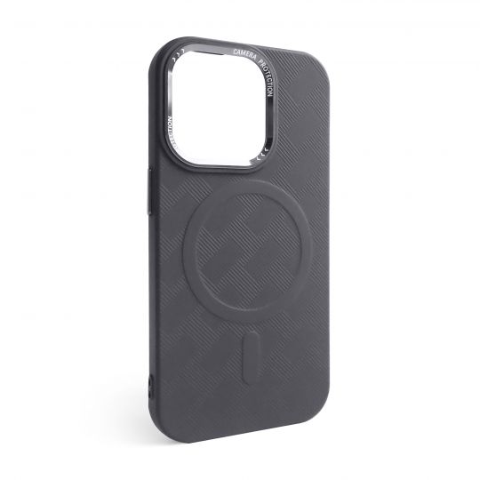 Coque Texturée avec MagSafe pour Apple iPhone 14 Pro Max grise (04)