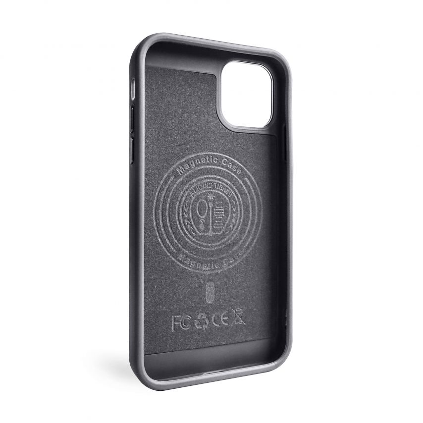 Texturierte Hülle mit MagSafe für Apple iPhone 15 grey (04)