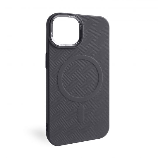Coque Texturée avec MagSafe pour Apple iPhone 13 grise (04)