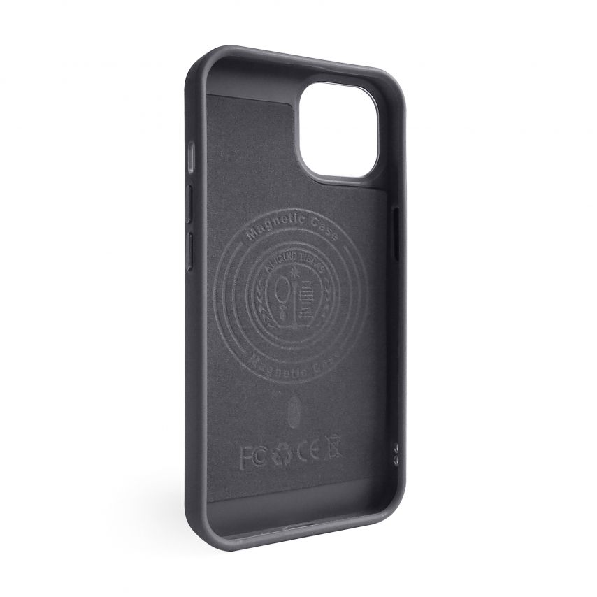 Coque Texturée avec MagSafe pour Apple iPhone 13 grise (04)