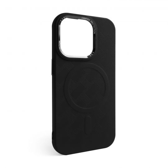 Texturierte Hülle mit MagSafe für Apple iPhone 13 Pro Max black (03)