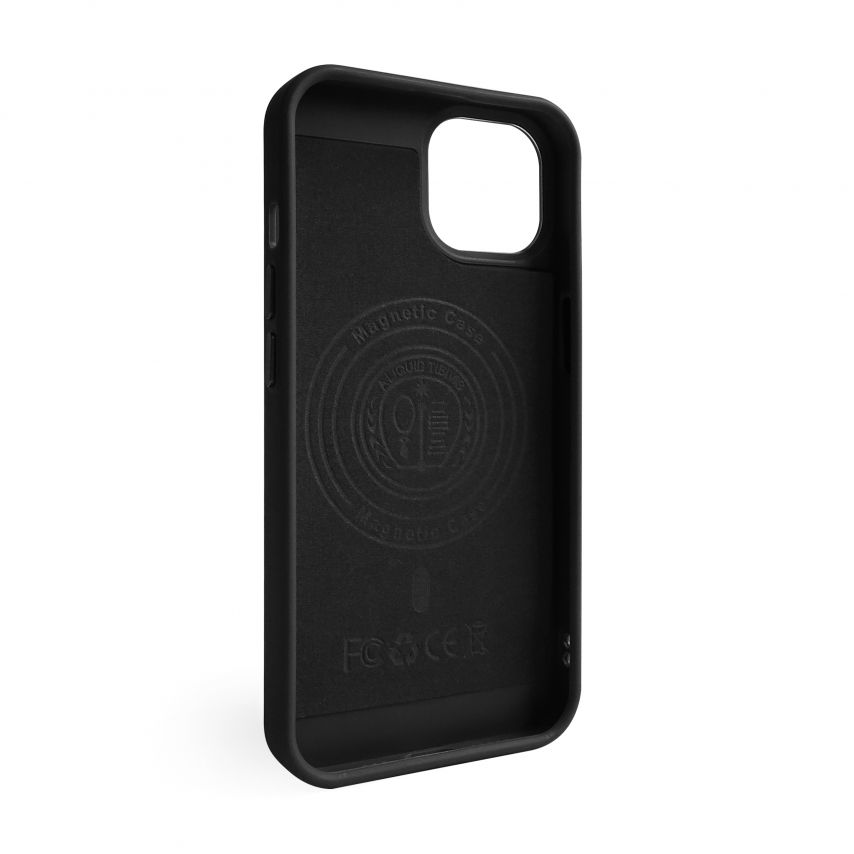 Texturierte Hülle mit MagSafe für Apple iPhone 14 black (03)