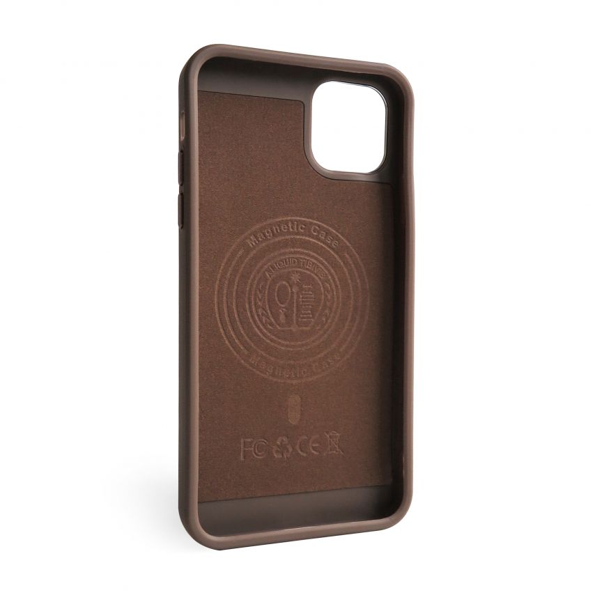 Coque Texturée avec MagSafe pour Apple iPhone 11 Pro Max marron (02)