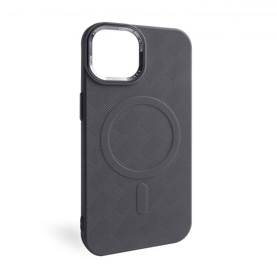 Coque Texturée avec MagSafe pour Apple iPhone 14 grise (04)