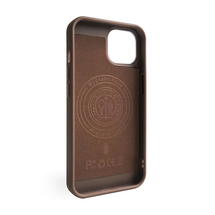 Coque Texturée avec MagSafe pour Apple iPhone 12, 12 Pro marron (02)
