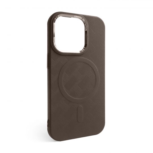 Coque Texturée avec MagSafe pour Apple iPhone 14 Pro Max marron (02)