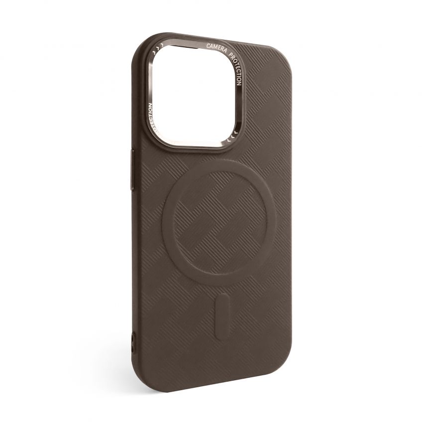Coque Texturée avec MagSafe pour Apple iPhone 14 Pro Max marron (02)