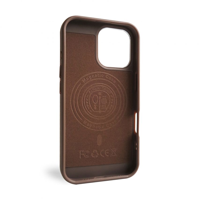 Textured Case with MagSafe for Apple iPhone 16 brown (02)